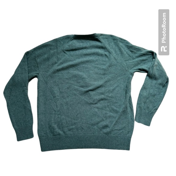 J. Crew Crewneck Pullover Olive Green Sweater in Lambswool blend. XL - Picture 4 of 6